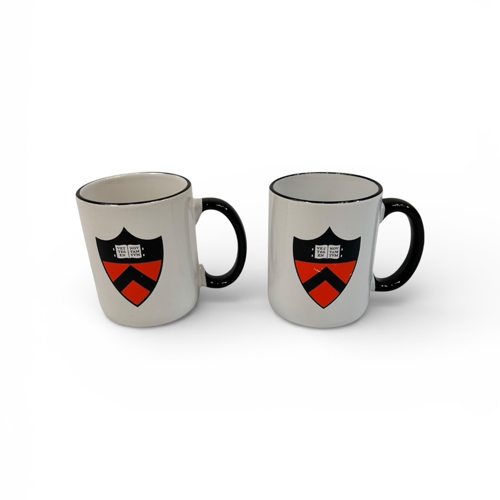 Set (2) Princeton Computer Science Coffee Mug Cup Tech University College Crest